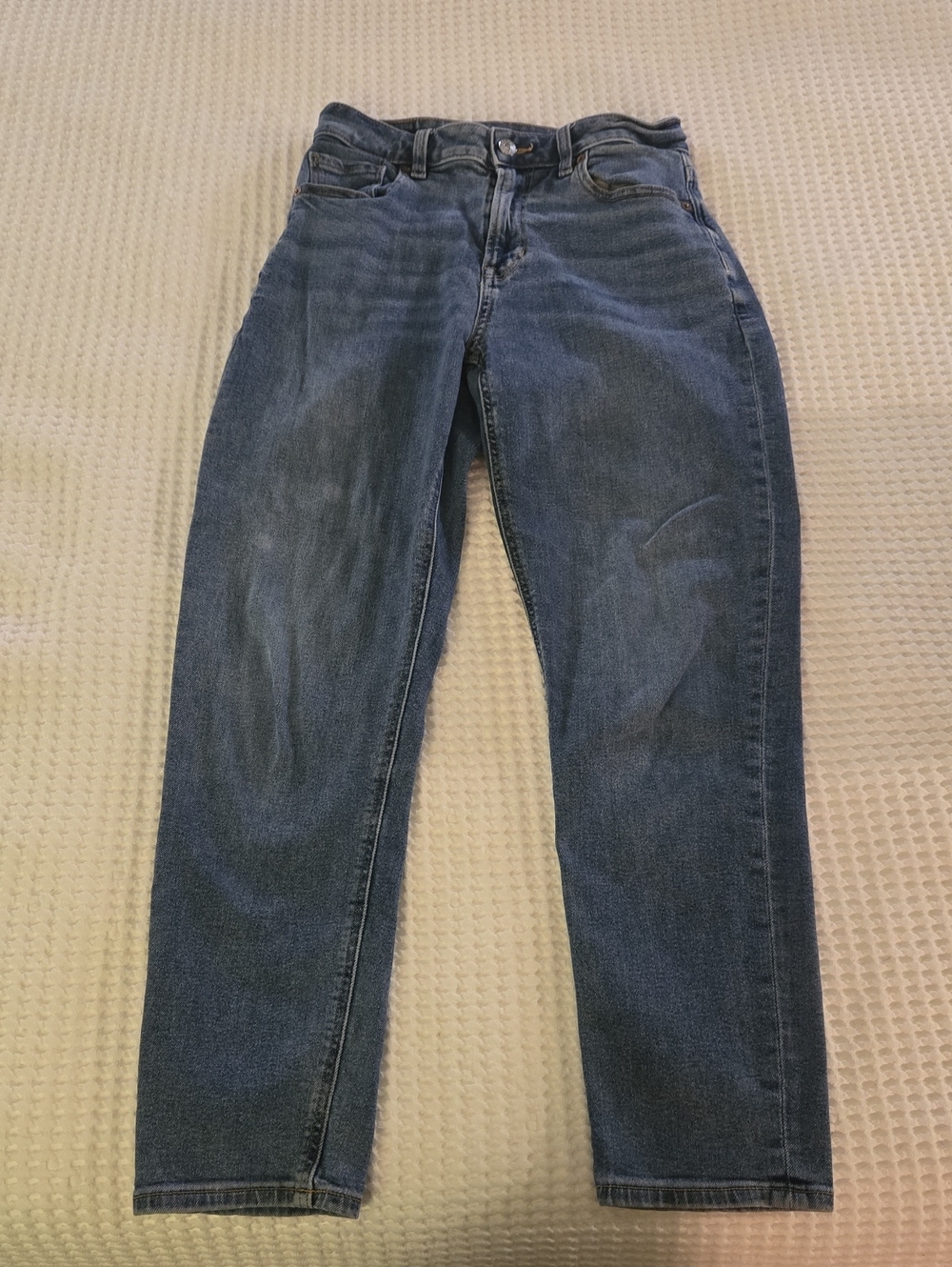 American Eagle Women's Blue Denim Mom Jeans